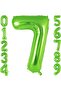 7 Figures Light Green Foil Balloon 32-34" Inc 82 cm