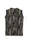 Women's Black Anthracite V-Neck Vest - 2