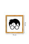 4 Piece Frame Look Harry Potter Wall Decor Painting Set for Parlor Living Bed Children's Room - 4