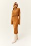 Women's Camel Top Sweatshirt Bottom Sweatshirt Dress Knitwear Suit TKM-19000246 - 4