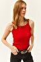 Women's Red Strappy Camisole Body BDY-00000015