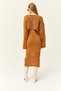 Women's Camel Top Sweatshirt Bottom Sweatshirt Dress Knitwear Suit TKM-19000246 - 5