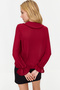 Bordo Bebe Yaka Ponpon Detaylı Regular Normal Kalıp Dokuma Gömlek TWOAW21GO0717 - 9