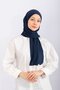 Combed Cotton Shawl Jersey Shawl - Dark Blue - 3