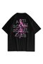 Oversize Unisex Anti Social Club Black T-shirt - 2