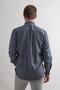 Comfortable Cut Pocket Collar Buttoned Dobby Dot Patterned Winter Fabric Men's Shirt - 5