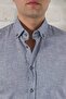 Slimfit Collar Buttoned Summer Linen Men's Shirt - 5