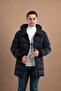 Regular Fit Hooded Lined Long Thick Puffer Coat - 2
