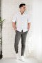 Textured Slimfit Men's Shirt with Collar Buttons