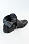 Smart Genuine Leather Men's Boots with Fur Inside and Zipper - 2