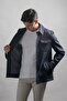 Regular Fit Collar, Side and Flap Pockets, Lined, Snap Closure, Cashmere Men's Coat - 3