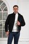 Regular Fit Wool Stand Collar Lined Fiber Inside Stamp Coat - 5