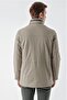 Slimfit Stand-up Collar Zipper and Snap Closure Hidden Hooded Side Pocket Lined Quilted Coat - 7