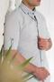 Slimfit Collar Buttoned Summer Linen Men's Shirt - 4
