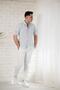 Slimfit Collar Buttoned Summer Linen Men's Shirt