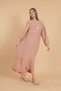 Women's Powder long sleeve full length Burgundy woven dress - 6