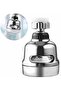 Water Saving Head / 3 Functions / Chrome - 2