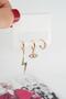 Women's Vip Series Baguette Zircon Stone 3-Piece Earring Set