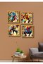 4 Pieces Frame Look Super Heroes Wall Decor Painting for Salon Living Bed Children Room - 3