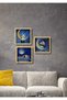 3 Pieces Frame Look Panda Wall Decor 15X15 Painting Set for Living Room Living Bedroom Office - 2