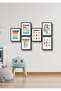 6 Pieces Frame Look Kids Educational Wall Decor for Kids Room Kindergarten Painting Set - 3