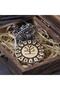 Tree of Life Thor Scandinavian Tree of Life Nordic Runic Mesh Chain 316L Steel Men's Necklace - 2