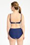 Women's 718 High-Waisted Padded Bikini Set, Cobalt Blue - 2