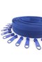10 Meters Blue Color Meter Zipper 20 Pieces Nickel Head - 2