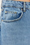 Mavi Volanlı Dikiş Detaylı Yüksek Bel Maxi Denim Etek TWOSS24ET00012 - 11