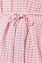 Dusty Rose Belted Woven Seersucker Plaid Tunic TCTSS24UK00014 - 5