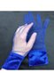 Diana vintage velvet with wristband tulle gloves potted blue - 5