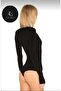 Women's Body Emerald Green Turtleneck Finger Slip Imported Jersey Body - 2