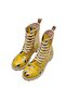 Women's Vegan Leather Yellow Long Boots - Warner Bros Tweety In Yellow Design - 2