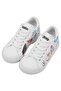 Unisex Kids Vegan Leather White Sneakers - Dark Sweet Winter Design - 5