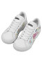 Unisex Kids Vegan Leather White Sneakers - Cats Of Space Design - 2