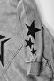 Washable White 816 Stars Printed Oversize Unisex Hoodie - 4