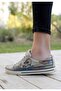 Women's Vegan Leather Beige Sneakers - The Wise Owl Design - 5