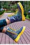 Women's Vegan Leather Multicolored Zippered Long Boots - Soul Full Of Animal Love Design