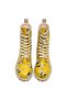 Women's Vegan Leather Yellow Long Boots - Warner Bros Tweety In Yellow Design - 7