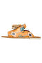 Women's Vegan Leather Orange Slippers - See You Design - 6