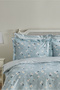 Daisy 100% Cotton Double Duvet Cover Set Mint Blue (PP) - 3