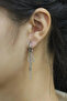 Unisex 316l Surgical Steel Dangle Hook Figure Chain Hoop Earrings - 5
