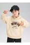 1975 Cotton Kids Sweatshirt - Beige Printed Girl's Boy's Winter Pocket Hoodie - 3