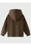 Painter 1975 Cotton Kids Sweatshirt - Brown Printed Girl's Boy's Winter Pocket Hoodie - 4