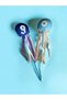 2 Pieces Evil Eye Bead Styrofoam Stick Blue Color Circumcision Birthday Baby Shower Decor Ornament - 2