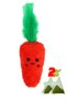 Carrot Shaped Catnip Plush Cat Toy with Pocket 2 Pieces Catnip Pack Included - Cat Toy with Catnip