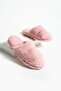 Women's House Slippers Plush Winter Guest Soft Lightweight Silent Sole Dried Rose - 3