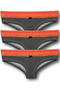 Lace Waist Women's Bikini Panties 3 Pack
