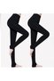Plush Tights Black Women's Furry Fleece Quality Thermal - 3