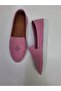 Inside and Outside 100% Genuine Leather Pink Color Classic Ballerinas - 3